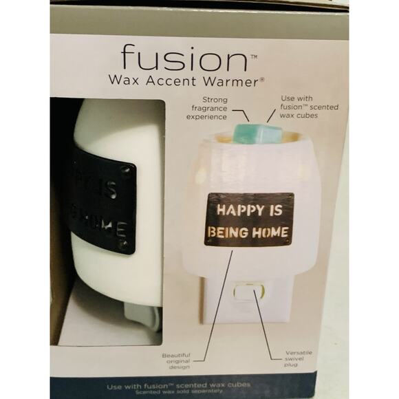 Fusion Wax Warmer - Scented Wax Cube Melter, Electric Fragrance Plugin Happy - Picture 2 of 4